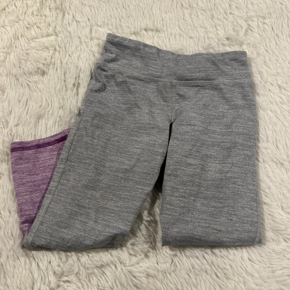 Champion girls gray leggings M 7/8 pull on play ready